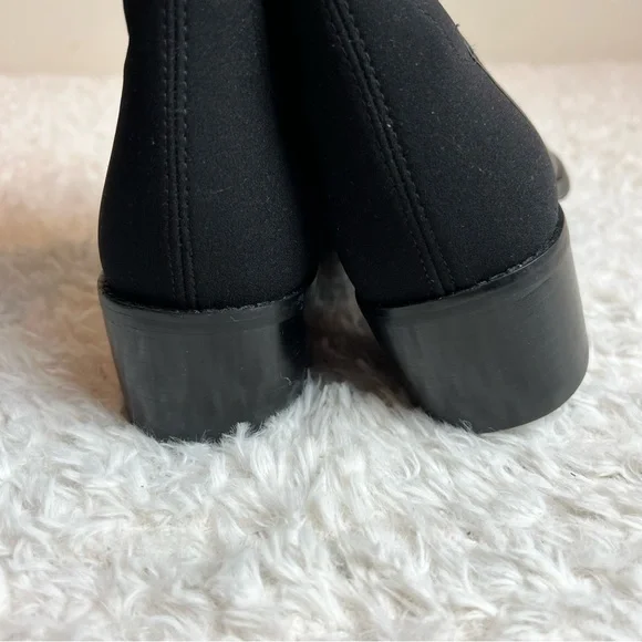 NEW Stuart Weitzman Jayla Knee Black Leather Knee High Boot in Size 8 - Picture 6 of 14